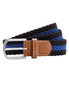 A-AQ901-Ceinture stretch tressée à rayures bicolores 2